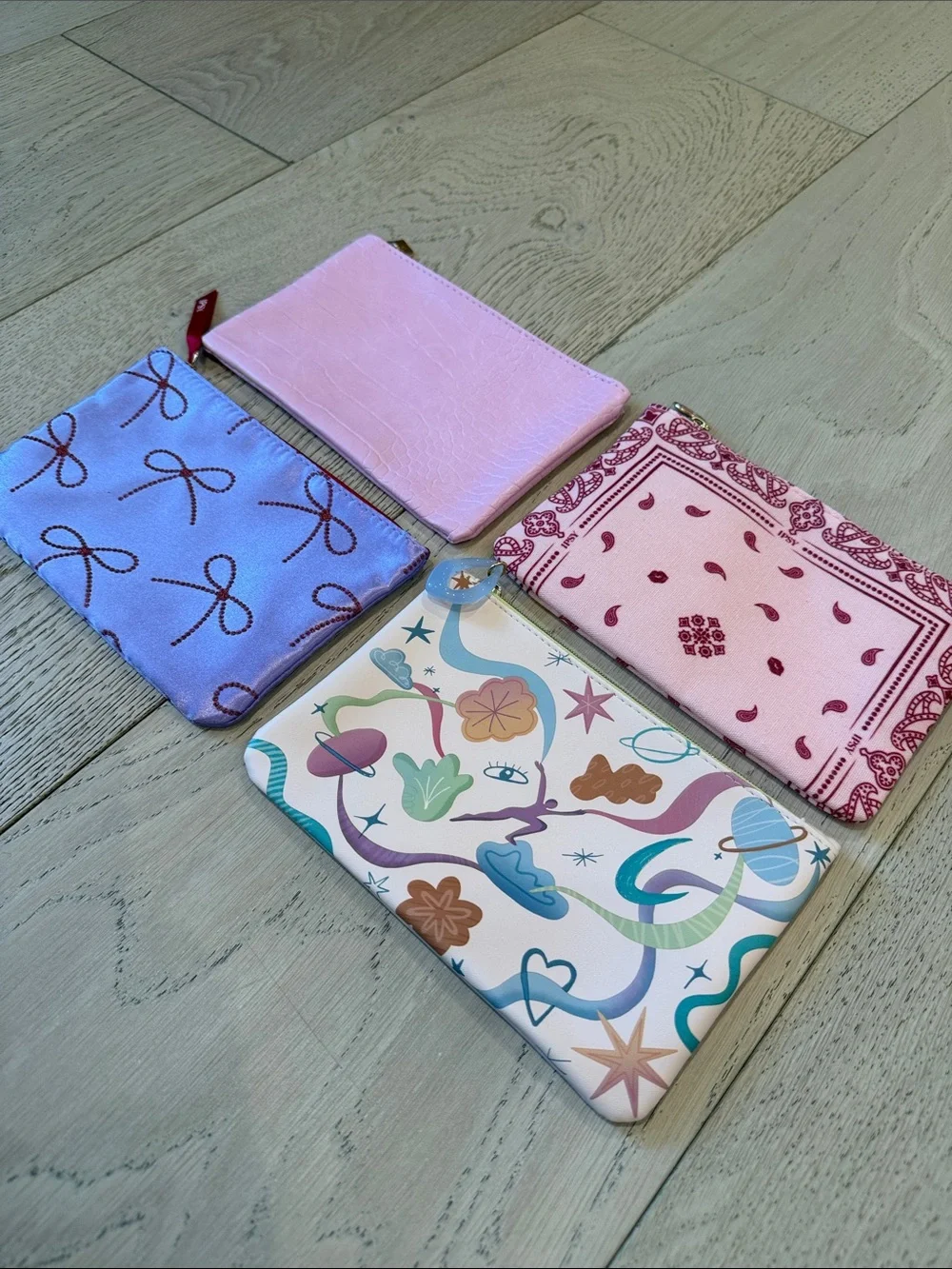 Bundle of 4 Cosmetic Glam Bags NWT